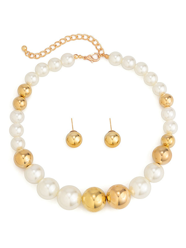 Beaded Contrast Color Dainty Necklace Accessories + Earrings Accessories