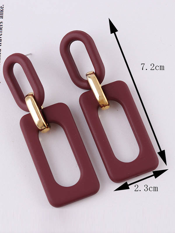 Geometric Hollow Earrings Accessories