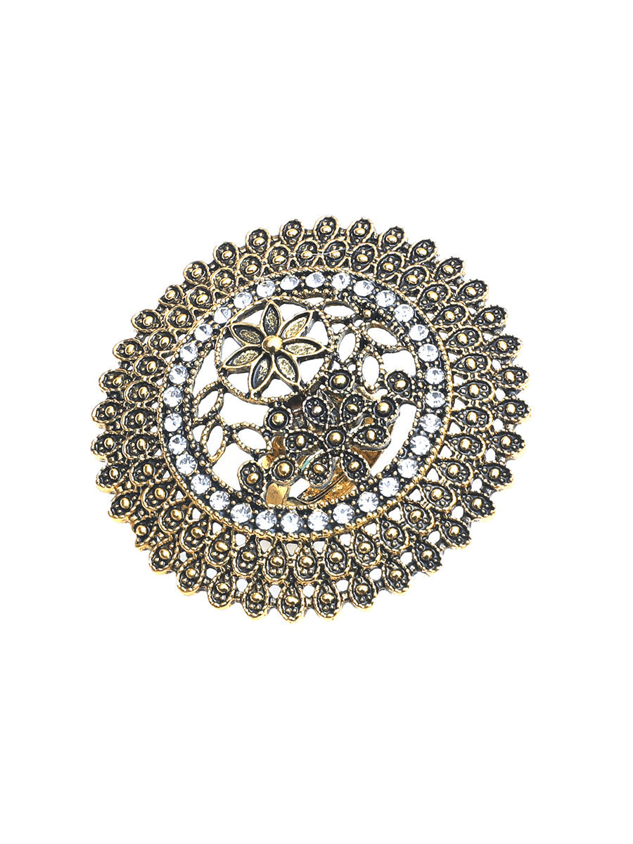 Flower Shape Geometric Hollow Rings Accessories