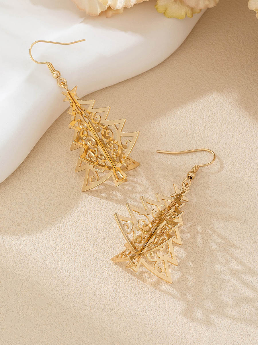 Geometric Tree Shape Earrings Accessories