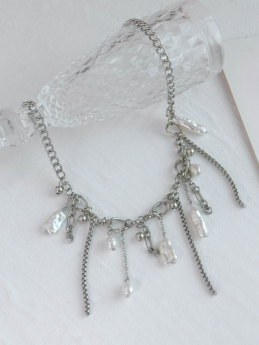 Chains Geometric Tasseled Necklaces Accessories