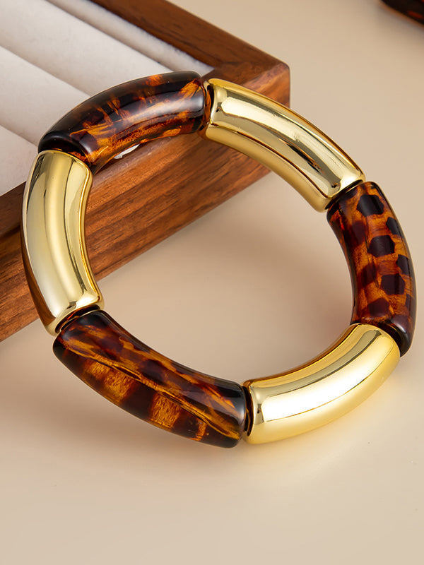 Contrast Color Geometric Bracelet Accessories