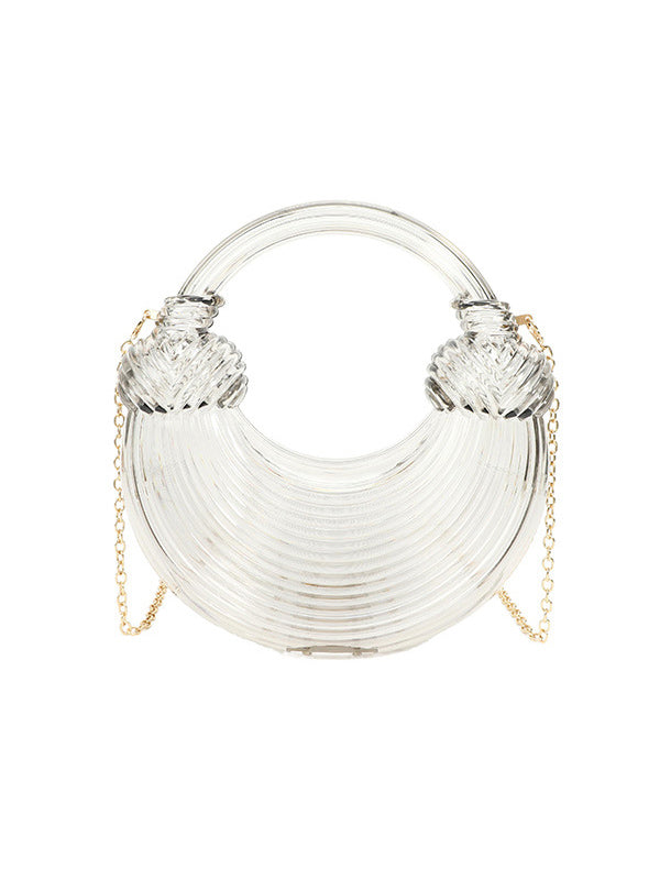 Chains Geometric Shiny Bags