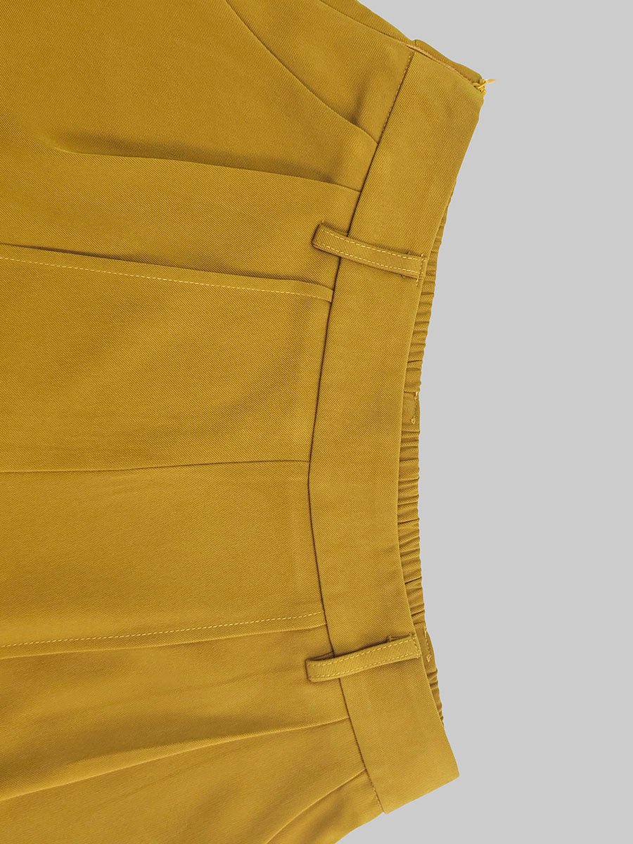 High Waisted Wide Leg Solid Color Split-Joint Pants Trousers