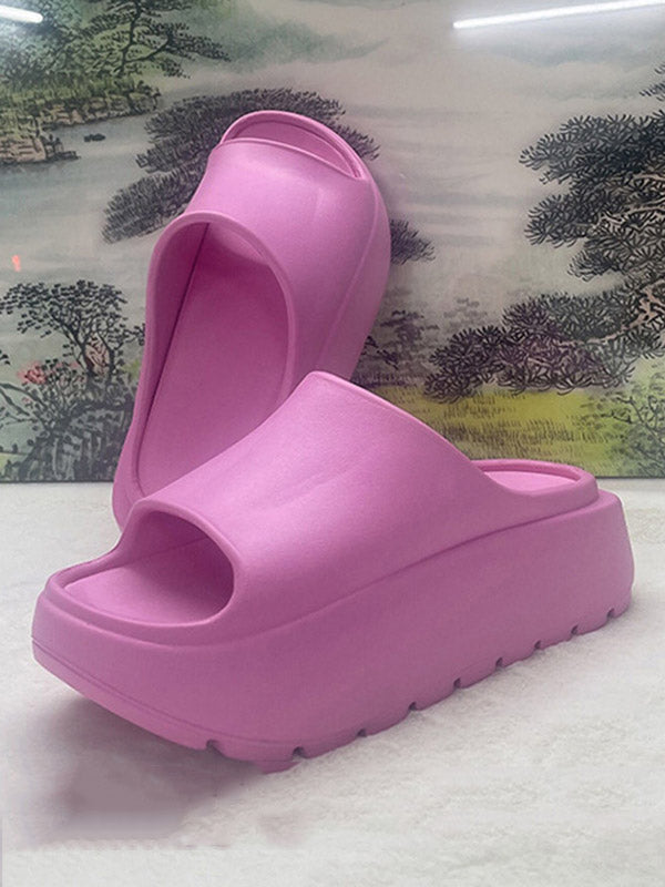 Open Toe Platform Shoes Slippers