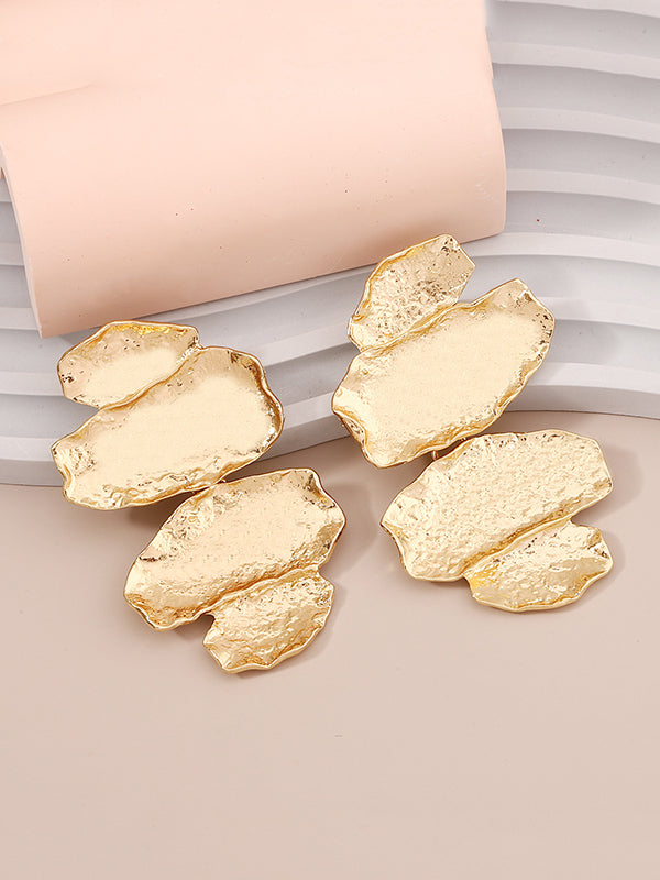 Irregularity Chains Shiny Earrings Accessories