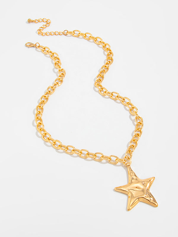 Chains Shiny Star Shape Necklaces Accessories