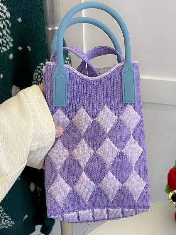 Houndstooth Split-Joint Bags Crossbody Bags Handbags