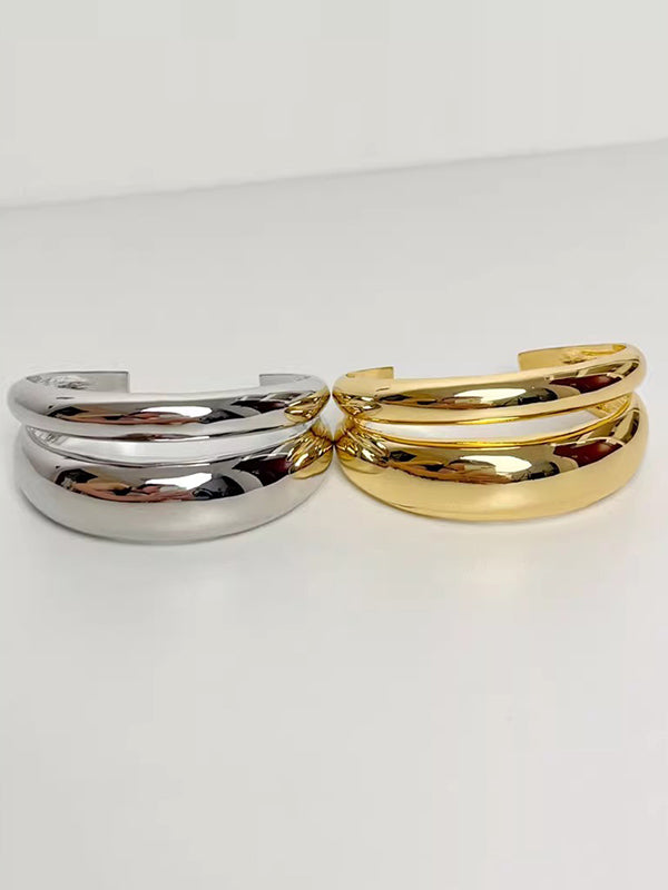 Geometric Shiny Solid Color Bracelet Accessories