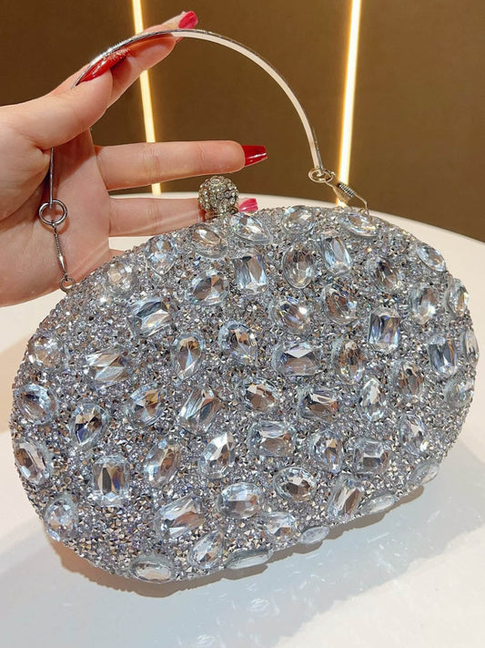 Chains Rhine Stones Evening Bags & Clutches Handbags