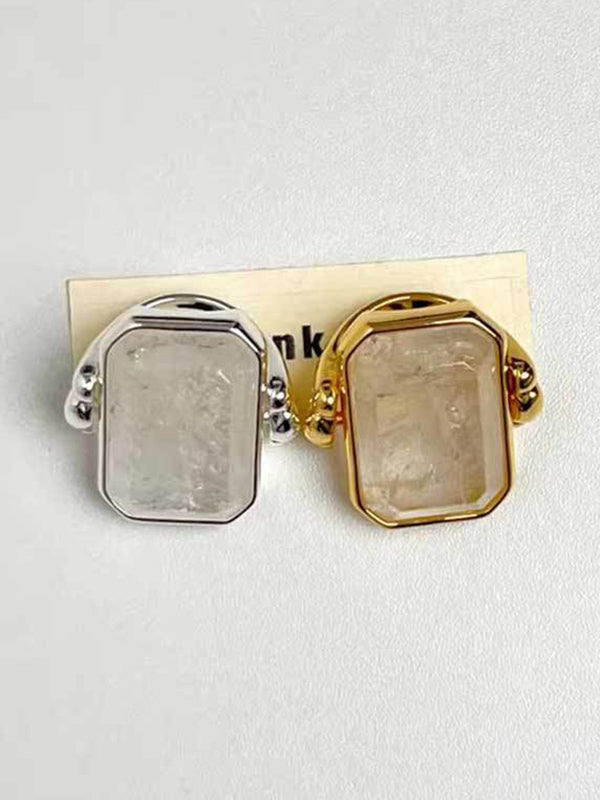 Geometric Split-Joint Rings Accessories