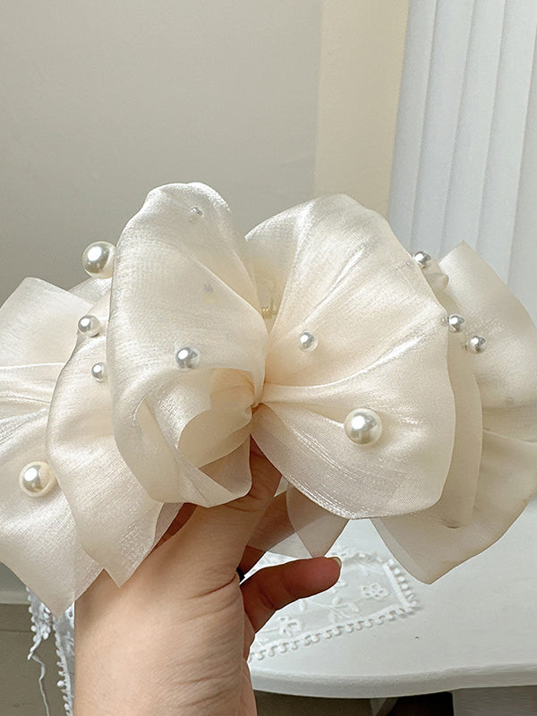 Flower Shape Gauze See-Through Clawclip Hairclaw