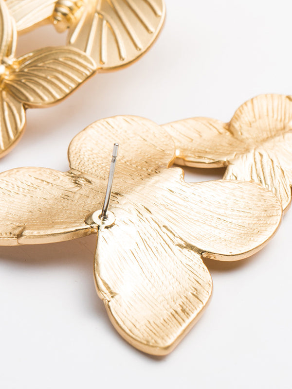 Normcore Butterfly Shape Drop Earrings
