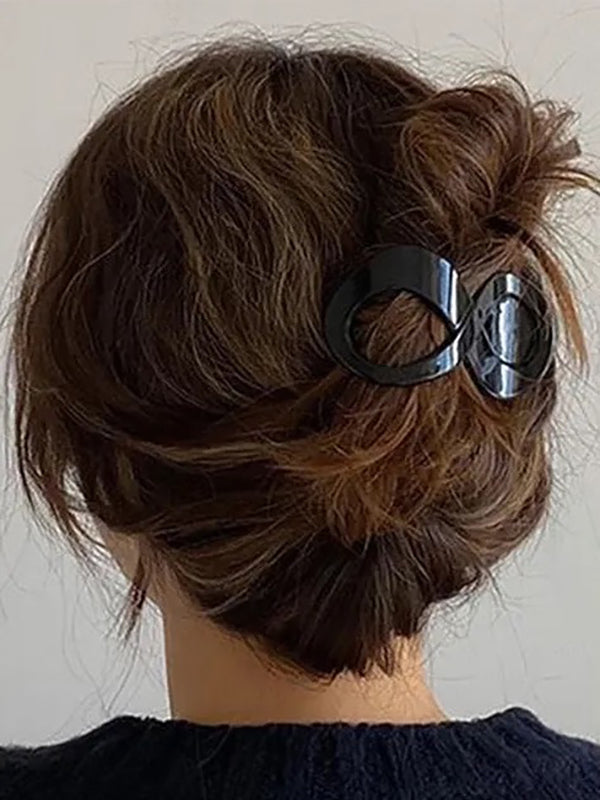 Geometric Hollow Hair Clips