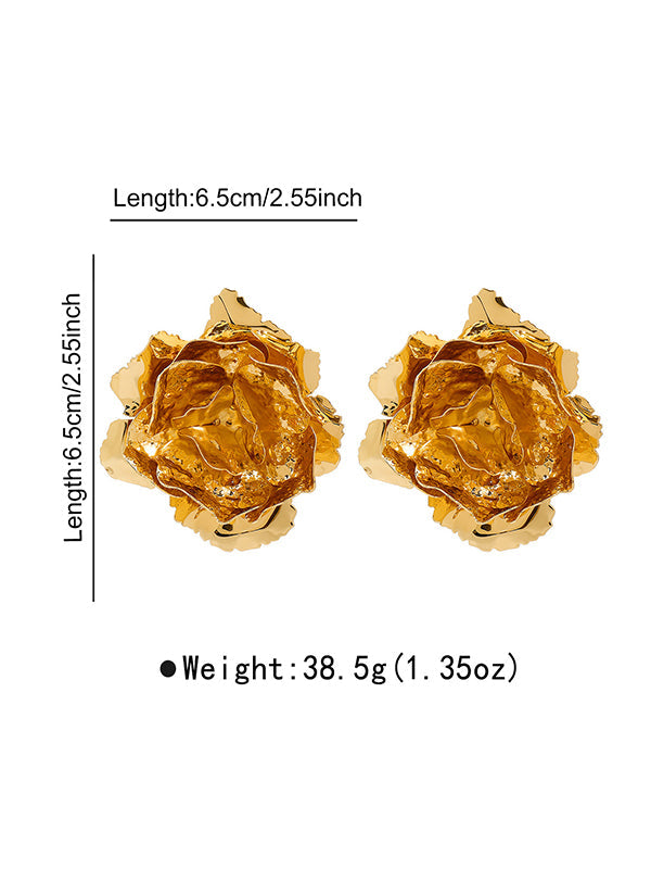 Flower Shape Drop Earrings