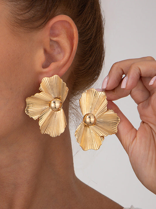 Irregularity Flower Shape Earrings Accessories