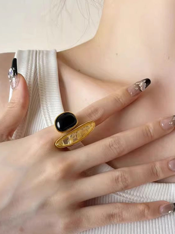 Geometric Shiny Rings Accessories