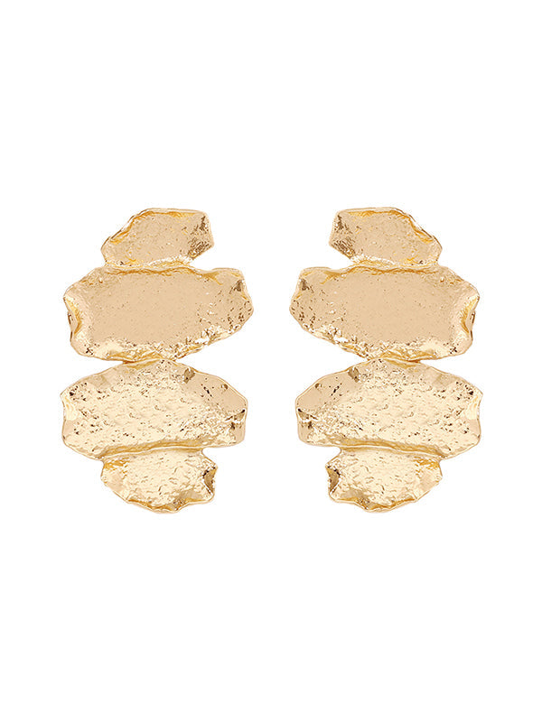 Irregularity Chains Shiny Earrings Accessories