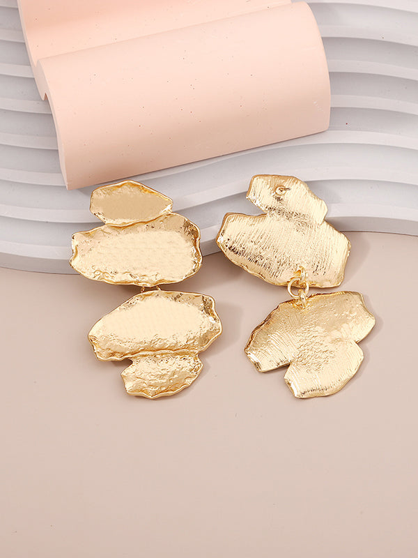 Irregularity Chains Shiny Earrings Accessories