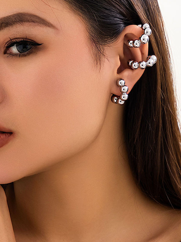 Geometric Solid Color Ear Clip