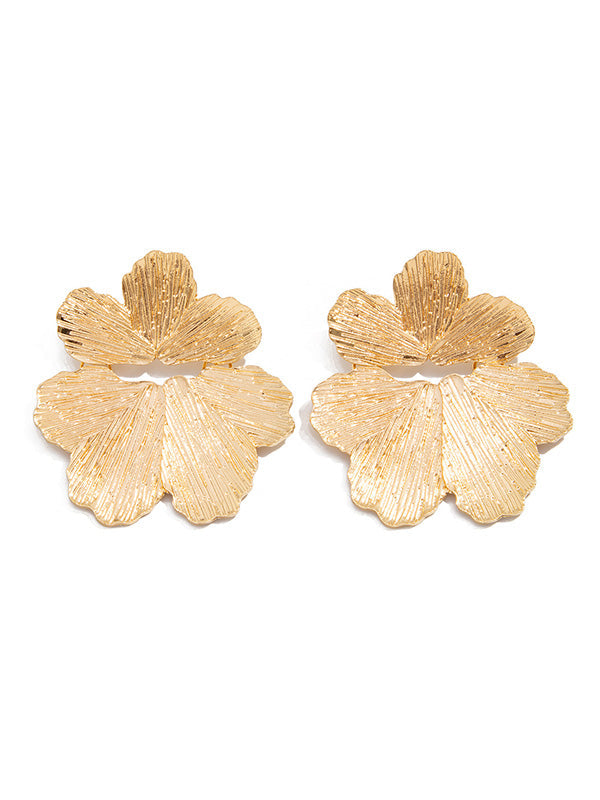 Irregularity Flower Shape Earrings Accessories