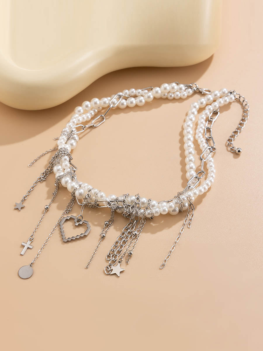 Chains Geometric Tasseled Necklaces Accessories