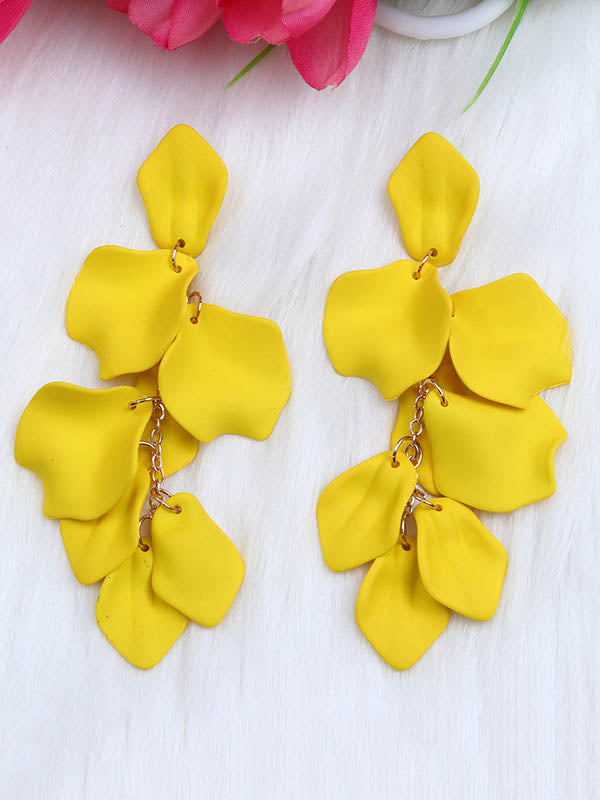 Chains Flower Shape Earrings Accessories