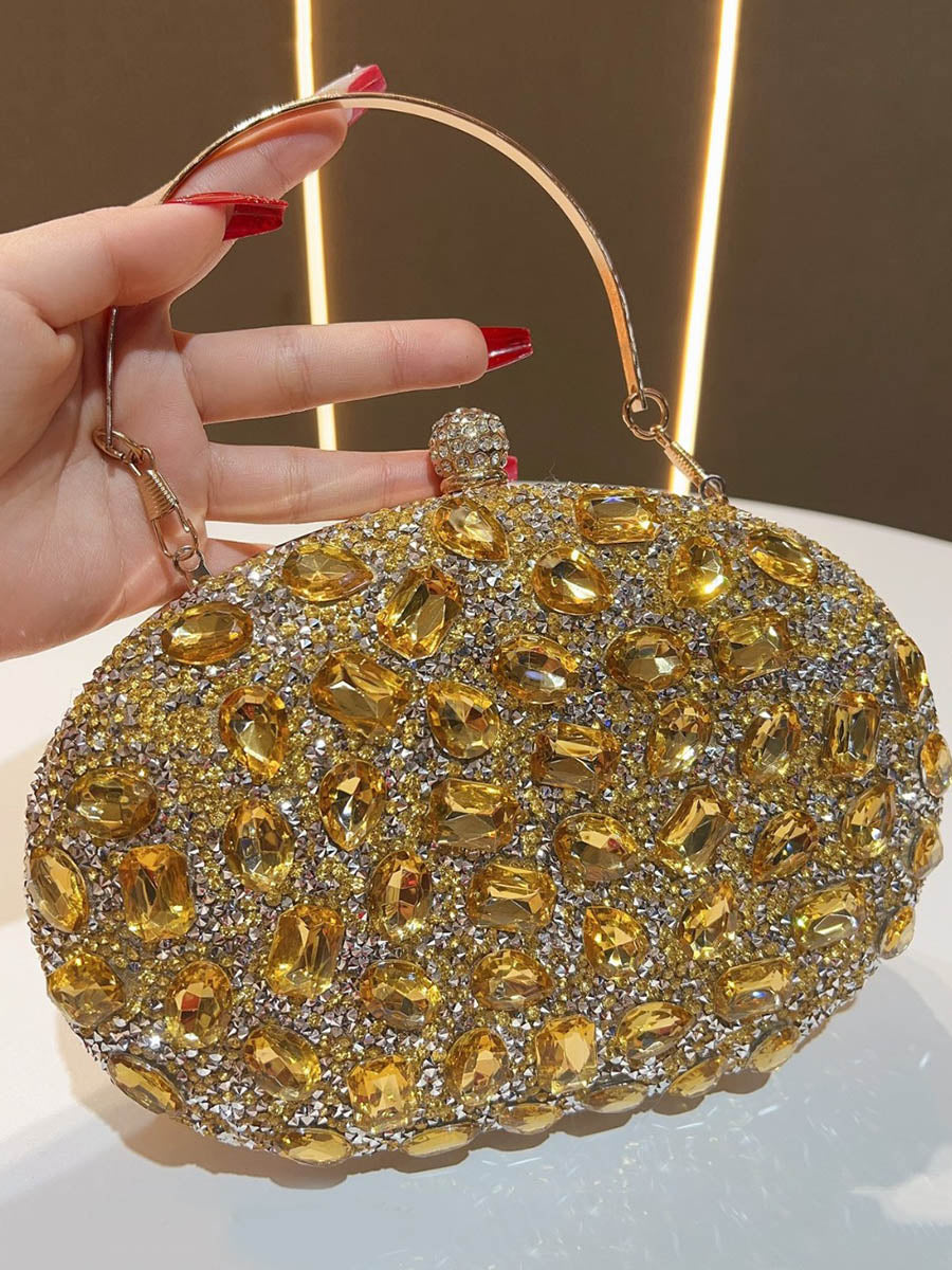Chains Rhine Stones Evening Bags & Clutches Handbags