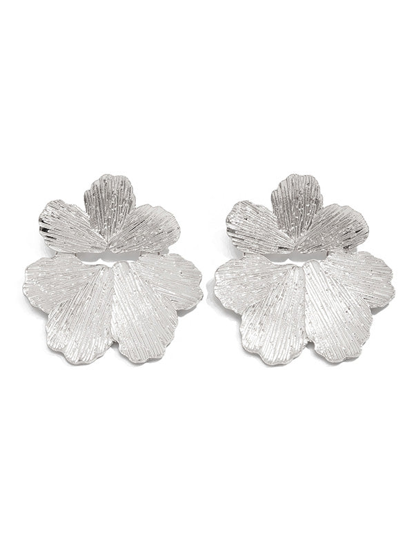 Irregularity Flower Shape Earrings Accessories