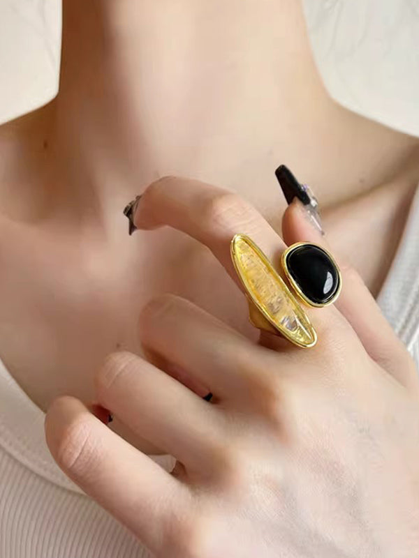 Geometric Shiny Rings Accessories