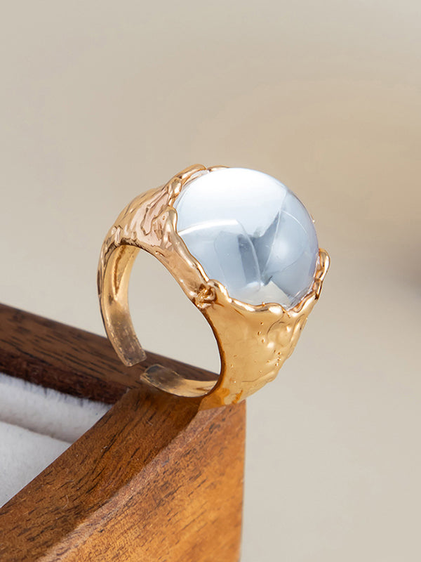 Geometric Rhine Stones Rings Accessories