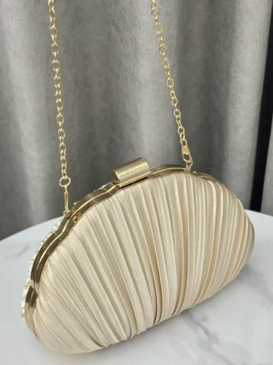 Lock Pleated Crossbody Bags Evening Bags & Clutches Mini Bags