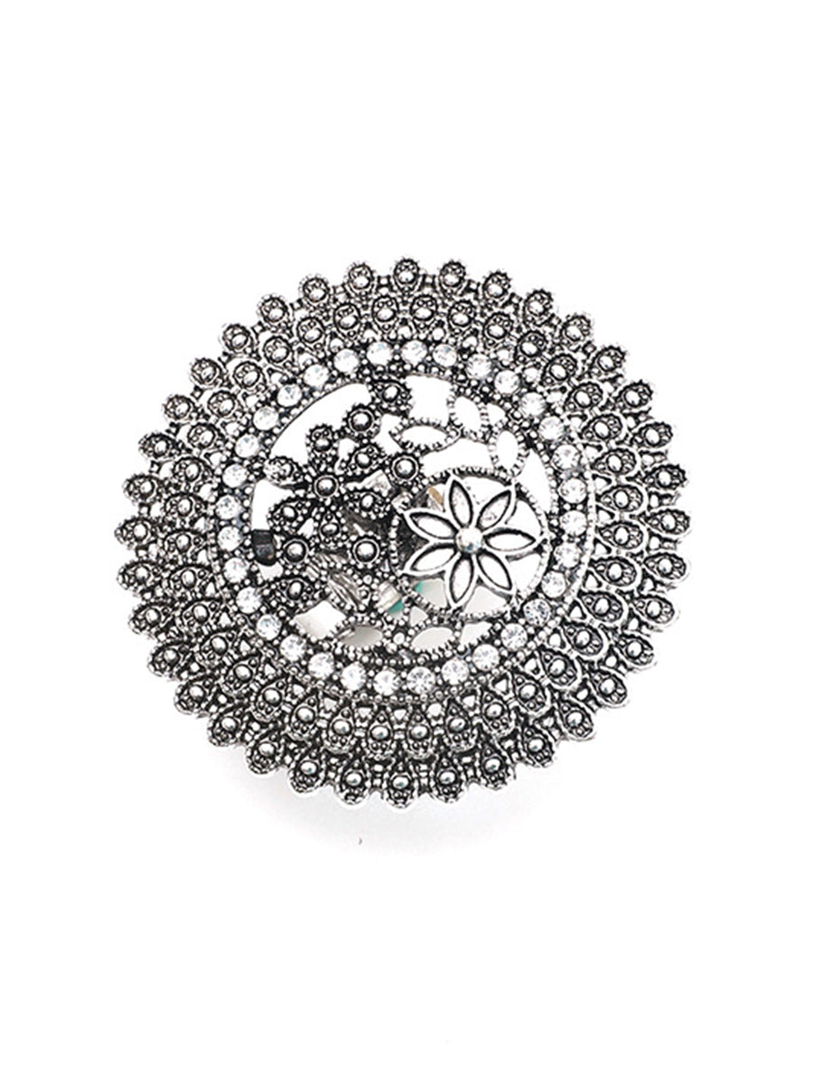 Flower Shape Geometric Hollow Rings Accessories