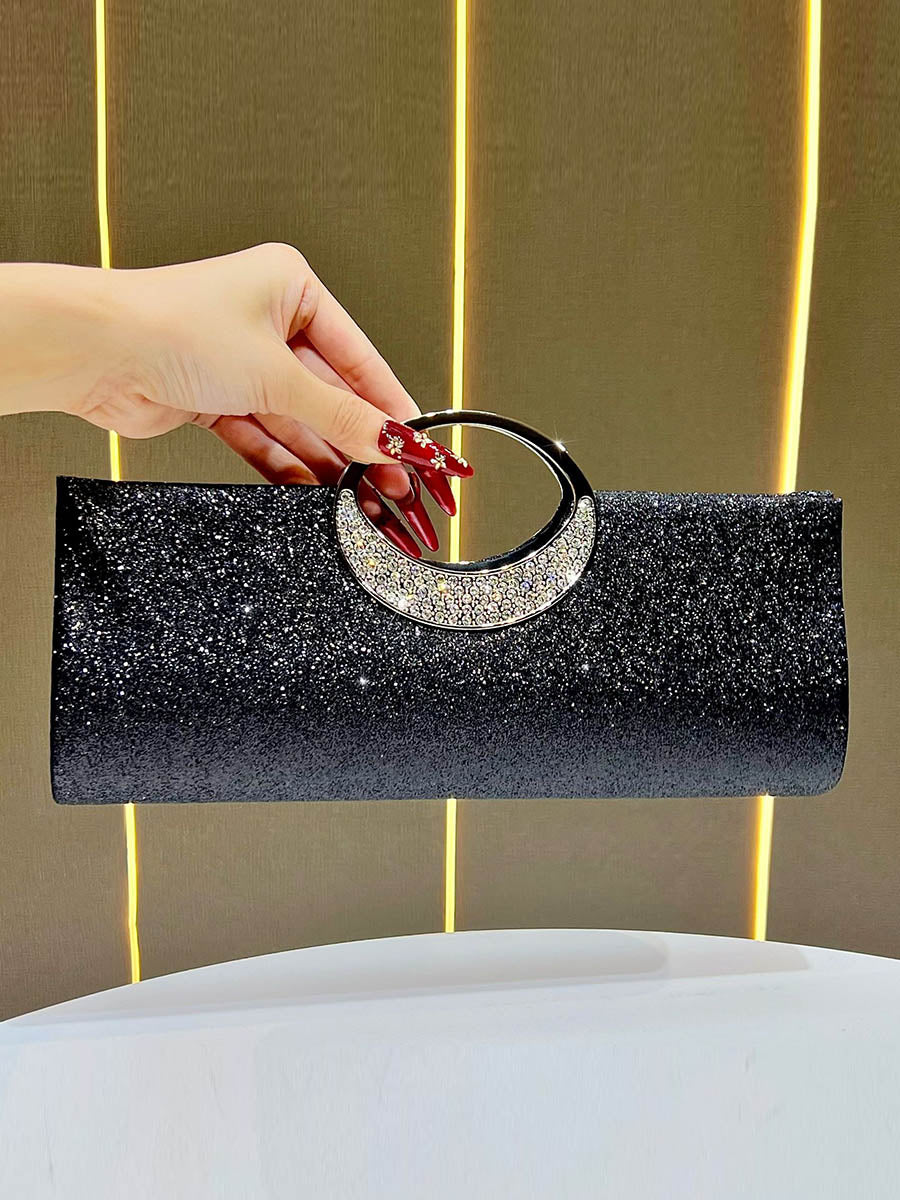 Chains Rhine Stones Sequined Evening Bags & Clutches Handbags