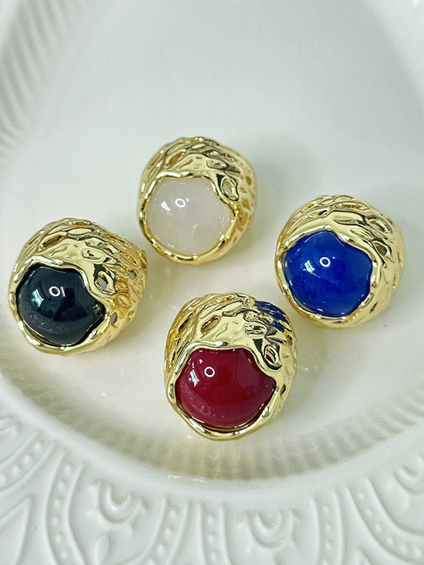 Geometric Shiny Rings Accessories