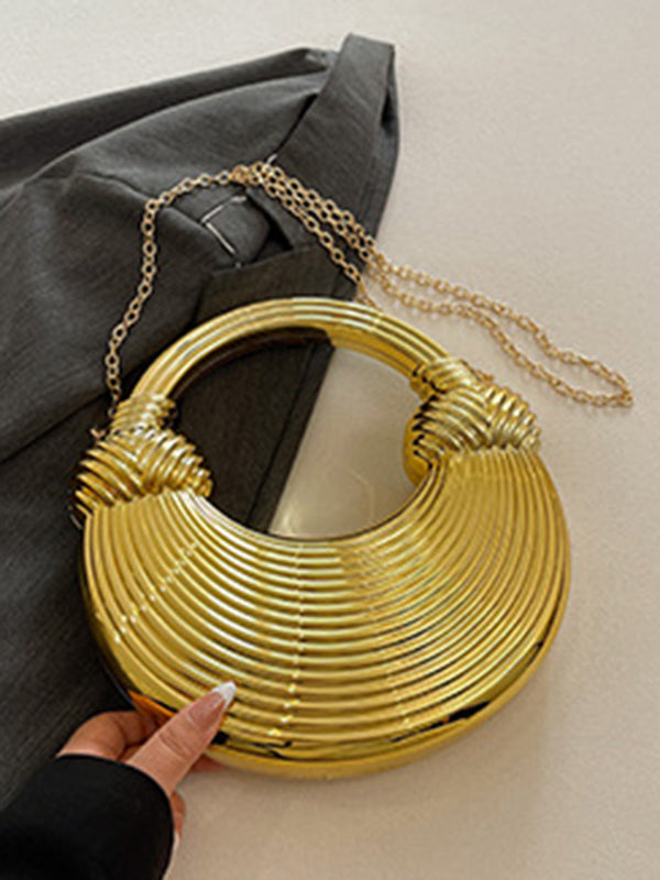 Chains Geometric Shiny Bags