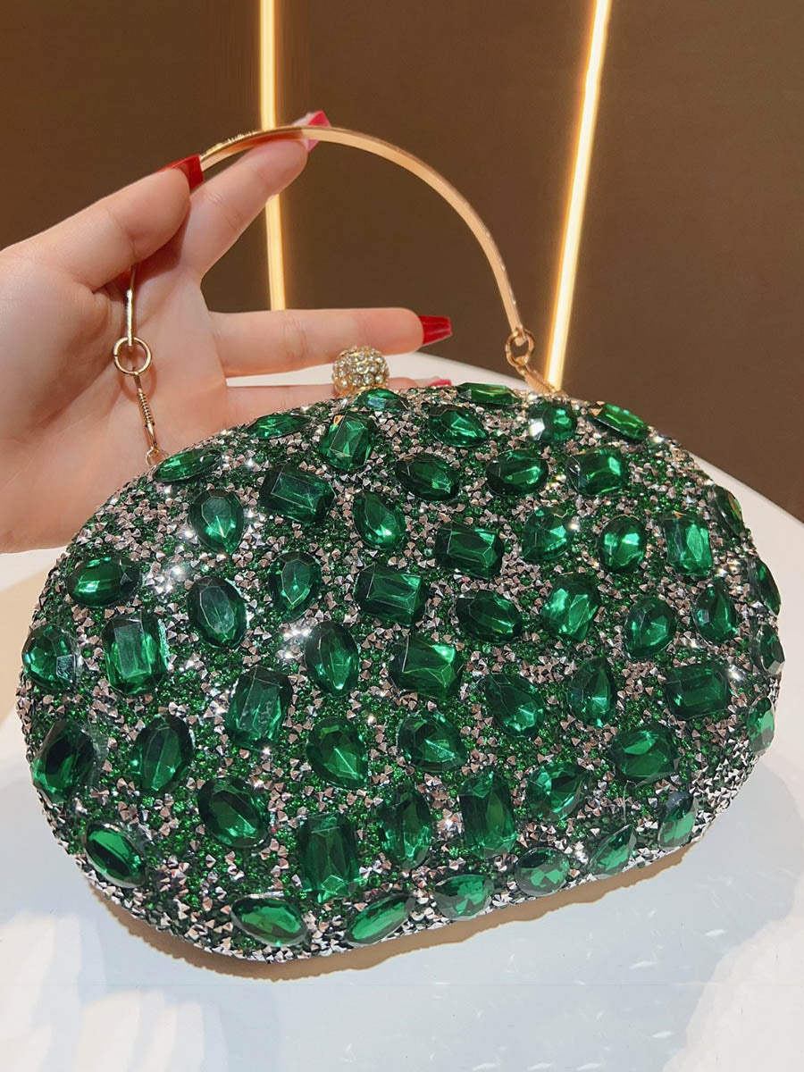 Chains Rhine Stones Evening Bags & Clutches Handbags