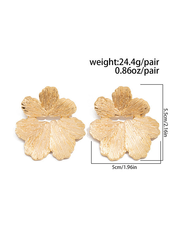 Irregularity Flower Shape Earrings Accessories