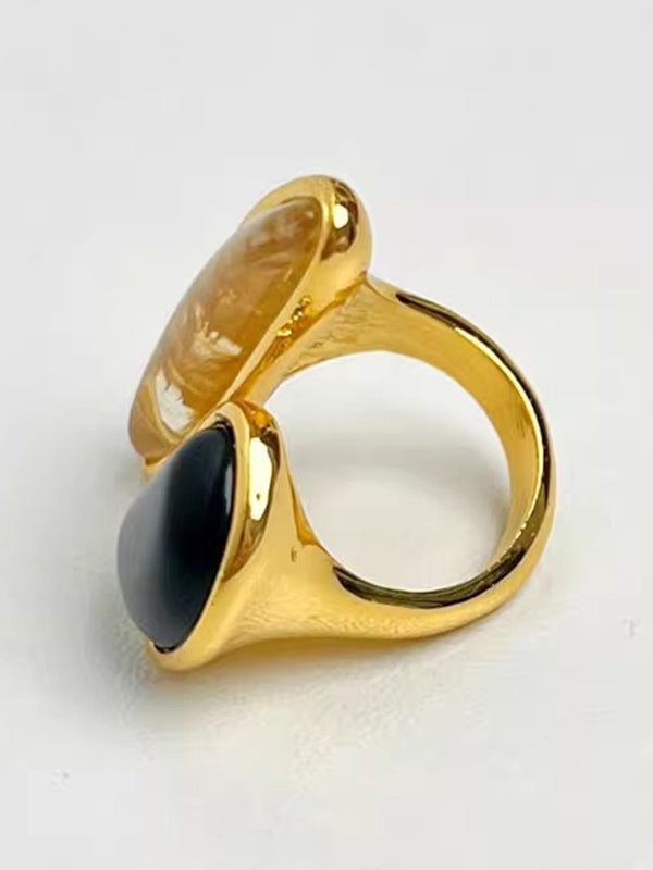 Geometric Shiny Rings Accessories