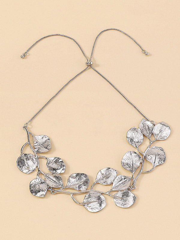 Leaves Shape Solid Color Necklaces Accessories