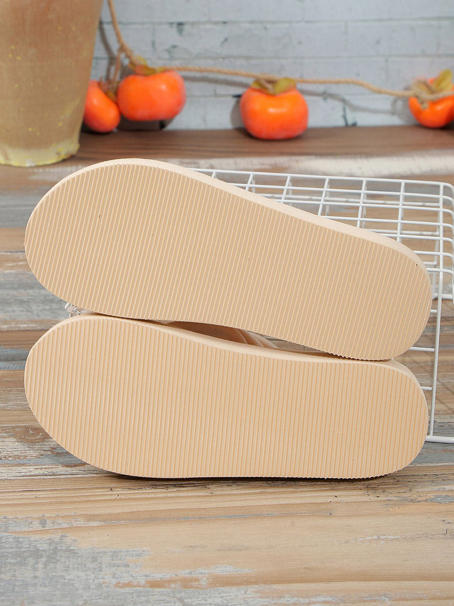 Flower Shape Open Toe Slippers