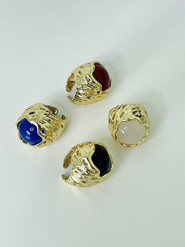 Geometric Shiny Rings Accessories