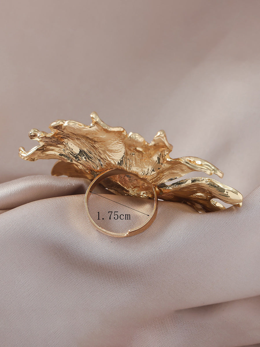 Flower Shape Geometric Rings Accessories
