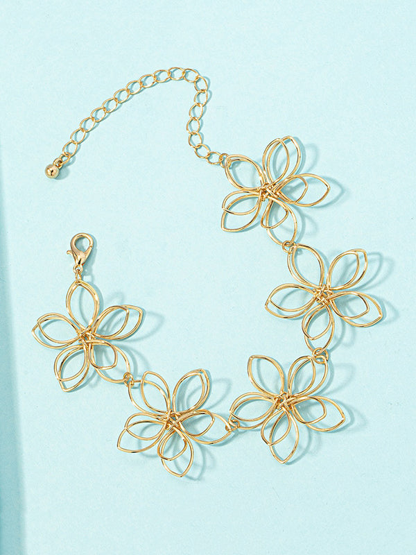 Flower Shape Hollow Bracelet Accessories